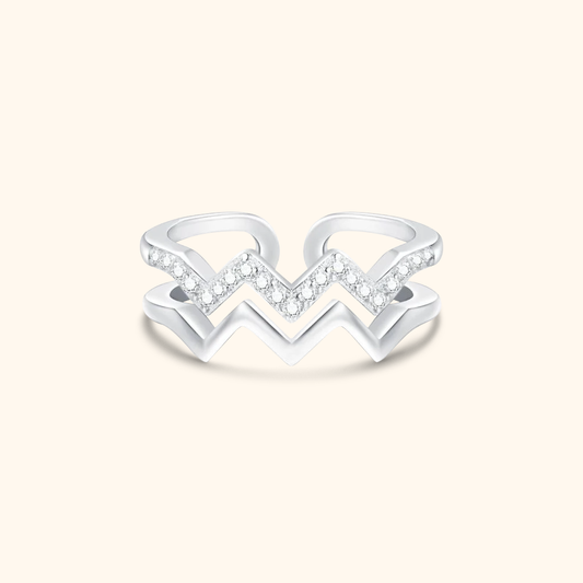 Double Wave Ring