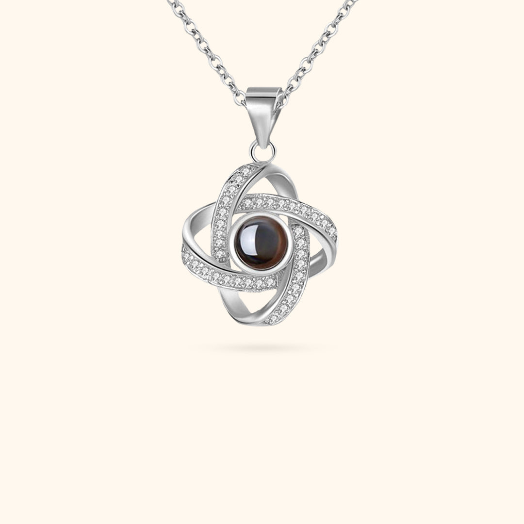 Personalised Interwoven Photo Projection Necklace