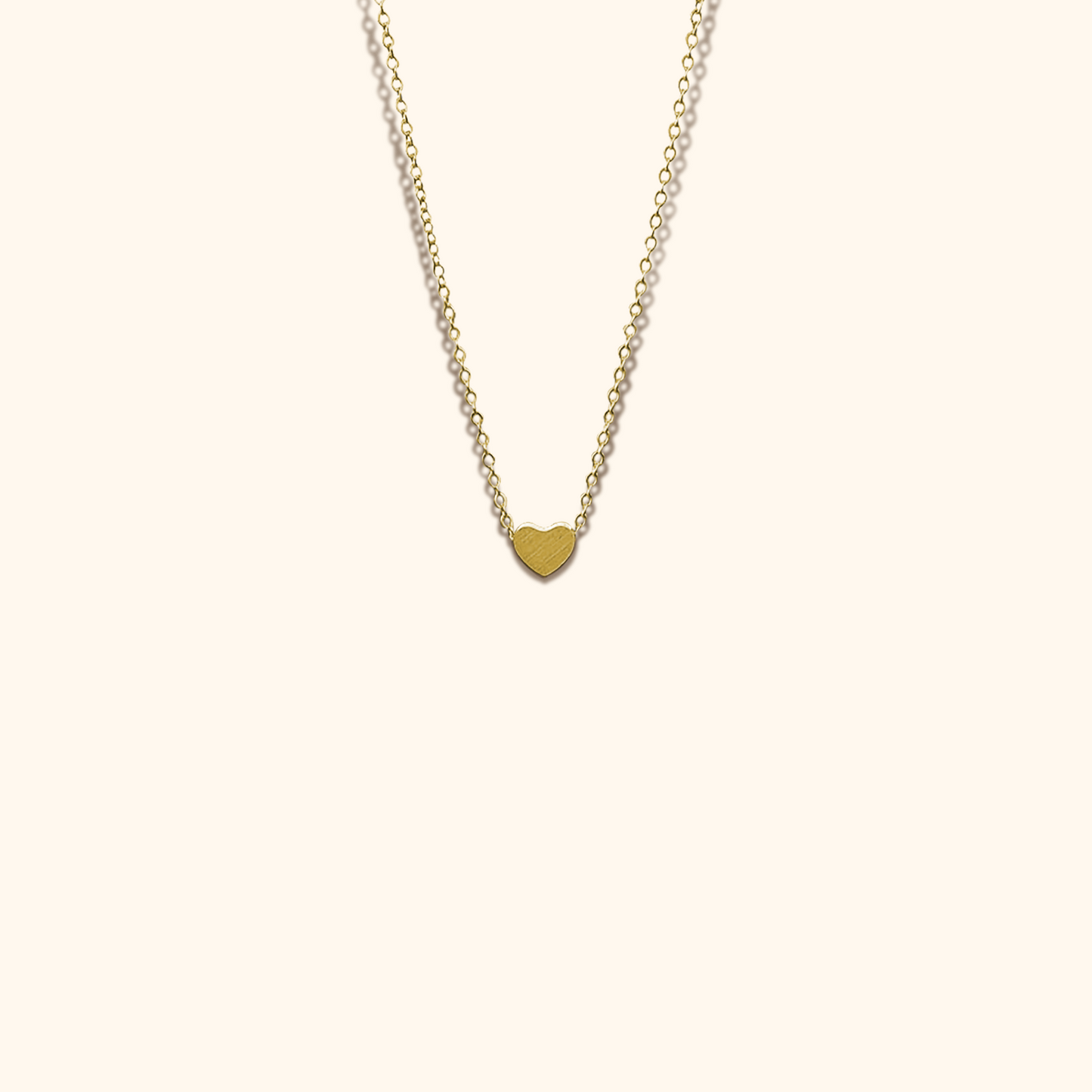 Minimalist Necklace with Heart Pendant