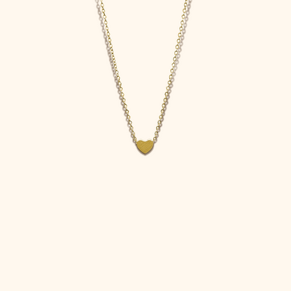 Minimalist Necklace with Heart Pendant