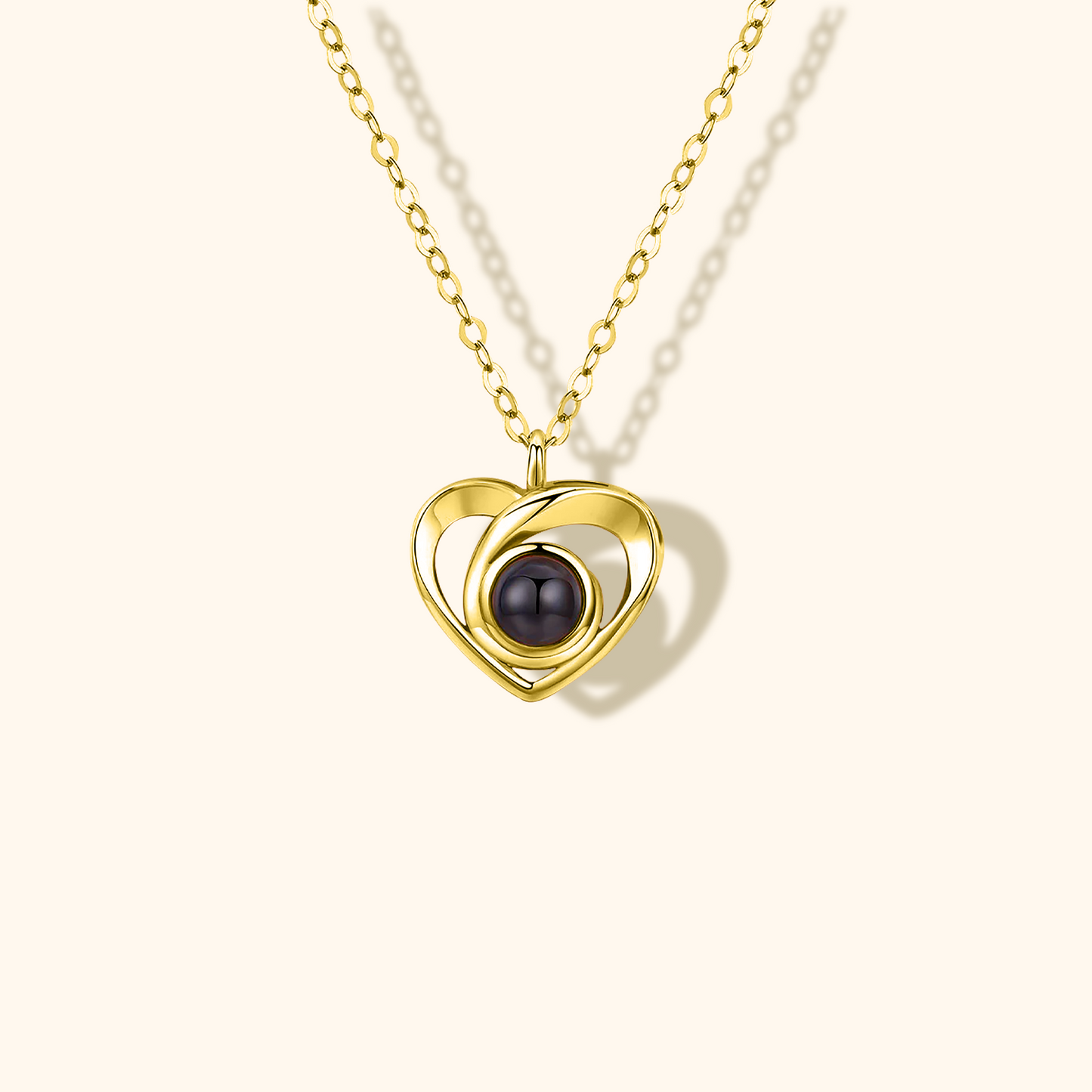 Heart Love Photo Projection Necklace
