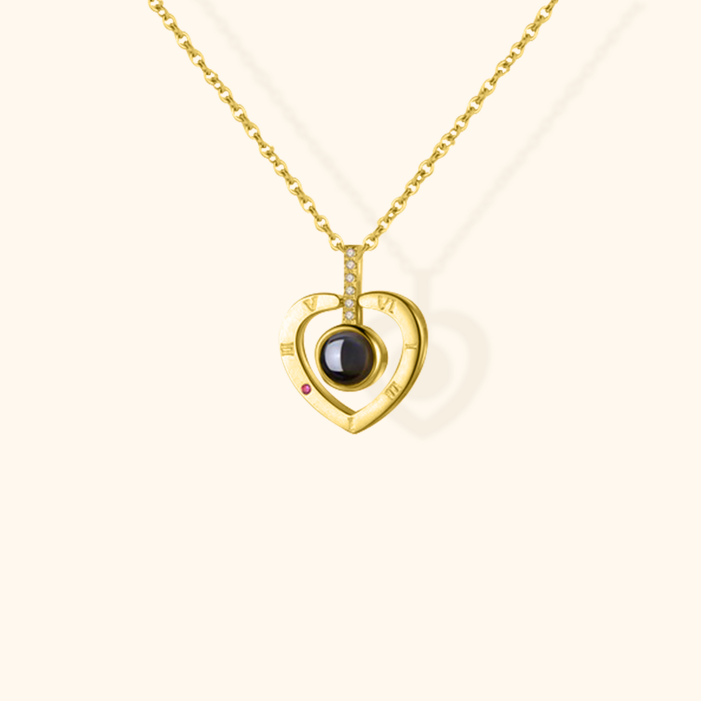 Customisable Baby Projection Charm Necklace
