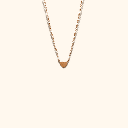 Minimalist Necklace with Heart Pendant