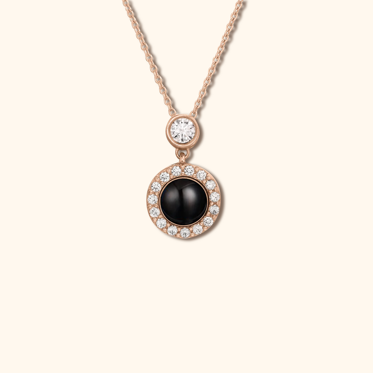 Round Ball Photo Projection Charm Necklace