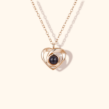 Heart Love Photo Projection Necklace