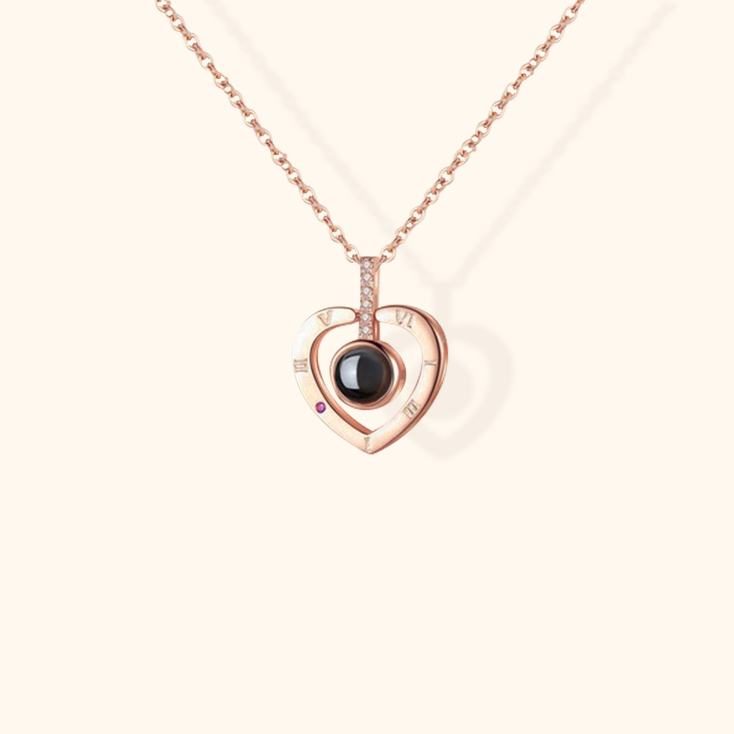 Customisable Baby Projection Charm Necklace