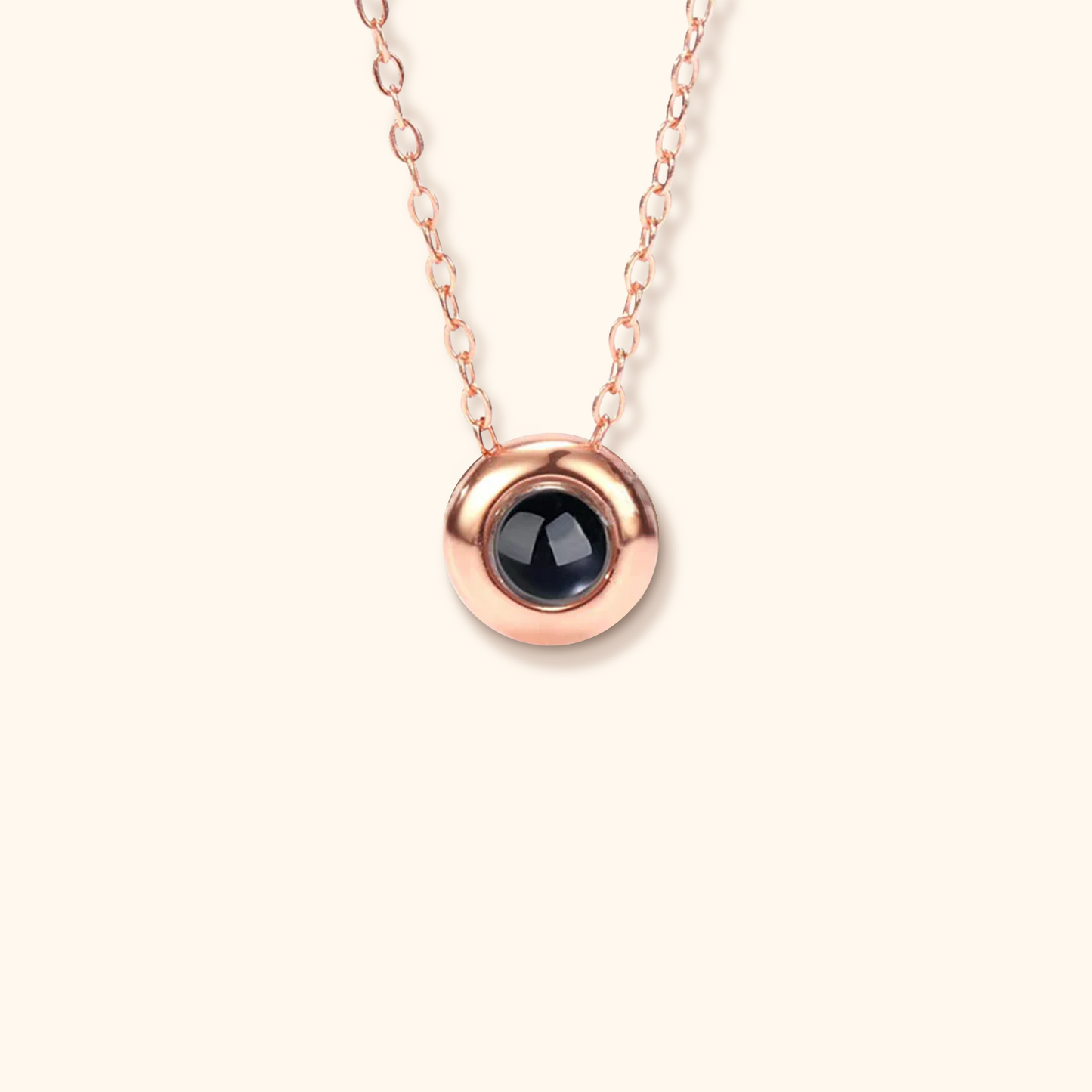Spherical Photo Projection Necklace