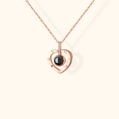 Customisable Baby Projection Charm Necklace