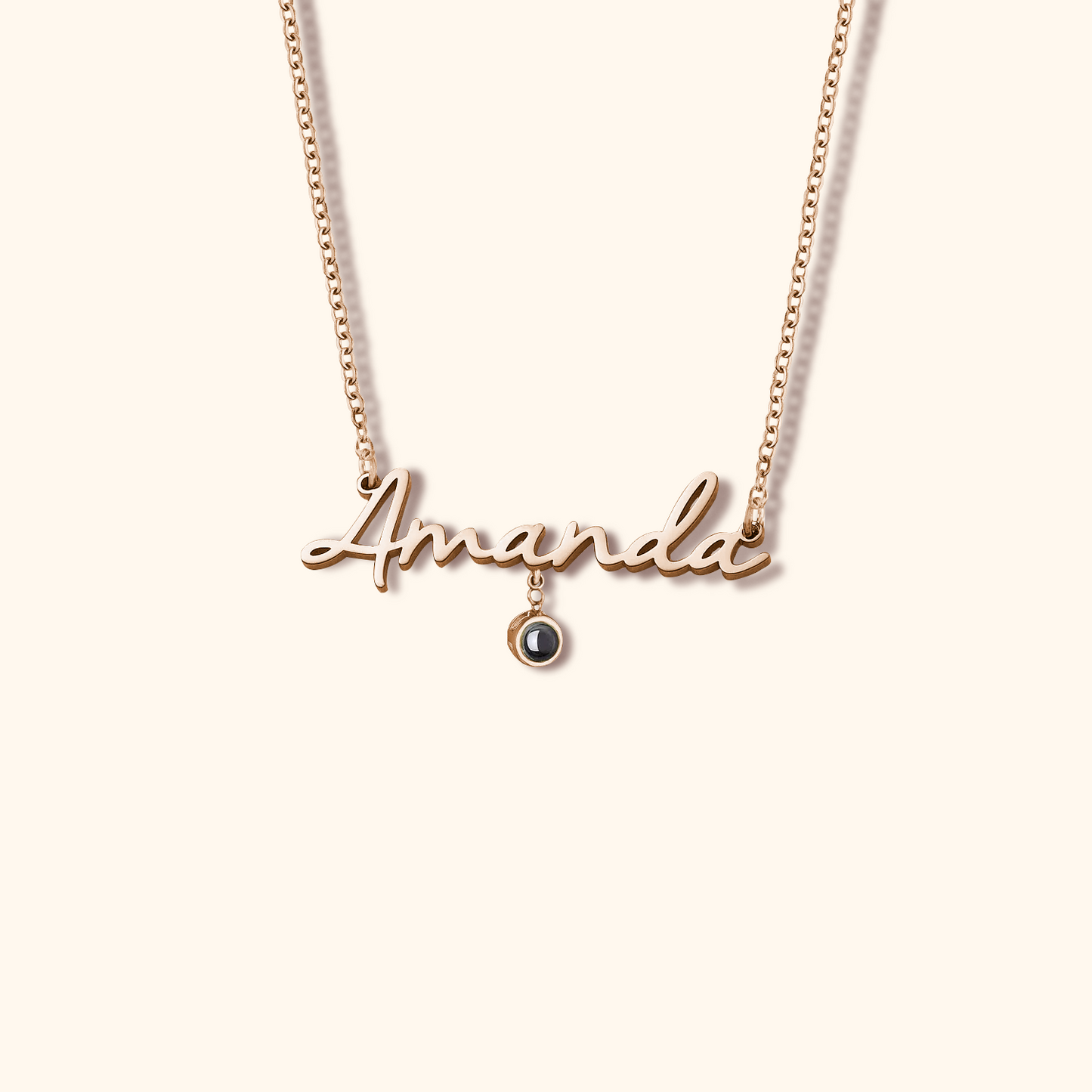 Name Necklace with Projection Pendant