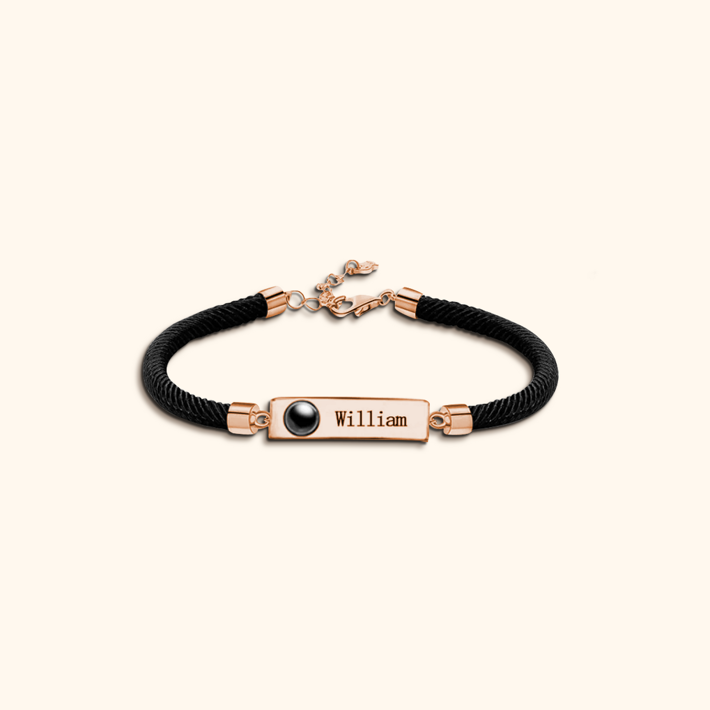 Personalised Name Bracelet with Projection Charm