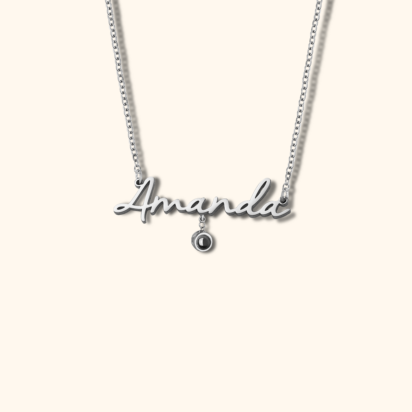 Name Necklace with Projection Pendant