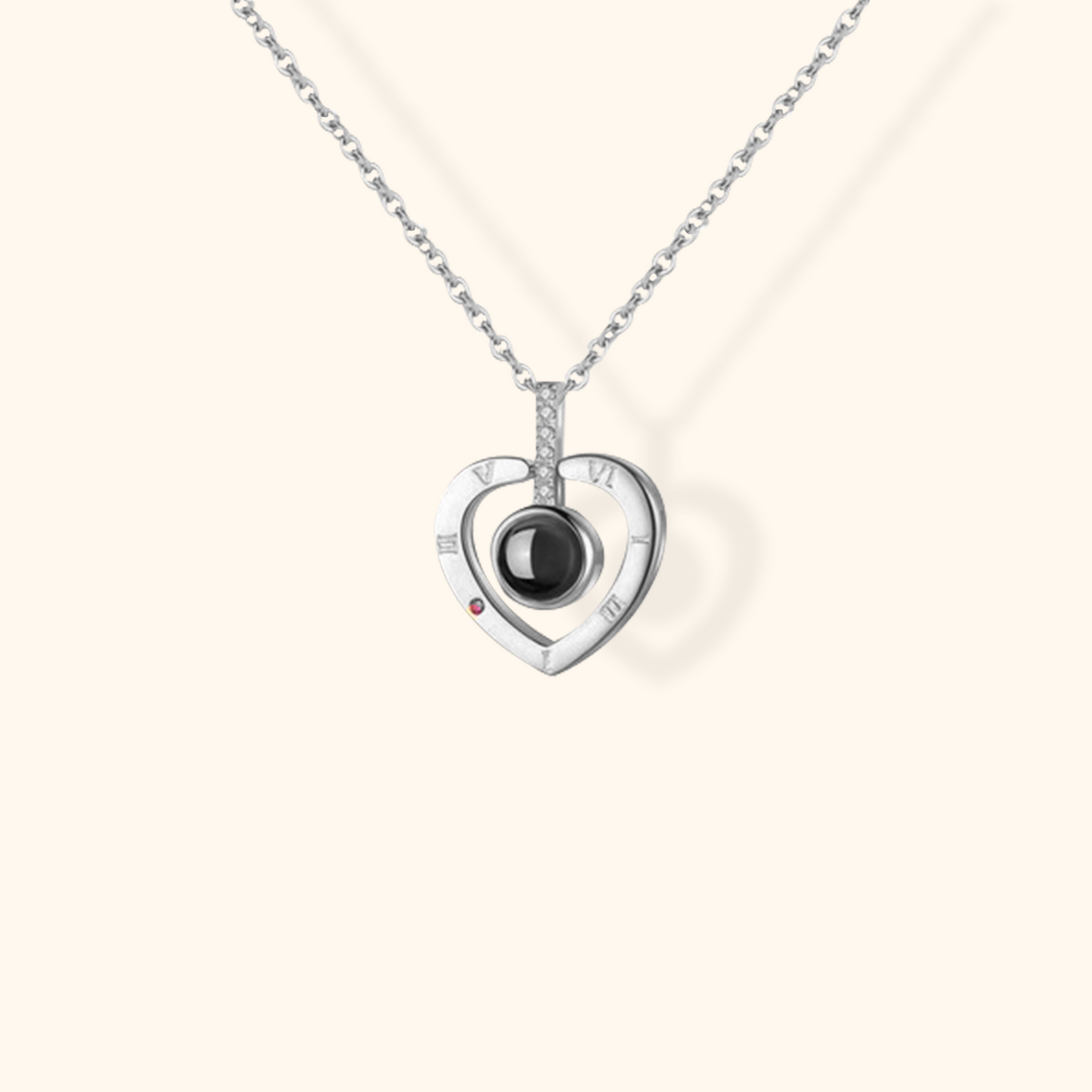 Customisable Baby Projection Charm Necklace