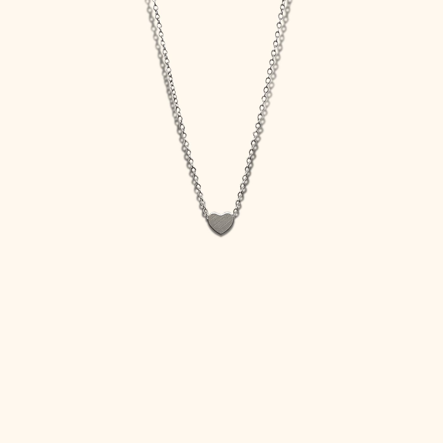 Minimalist Necklace with Heart Pendant