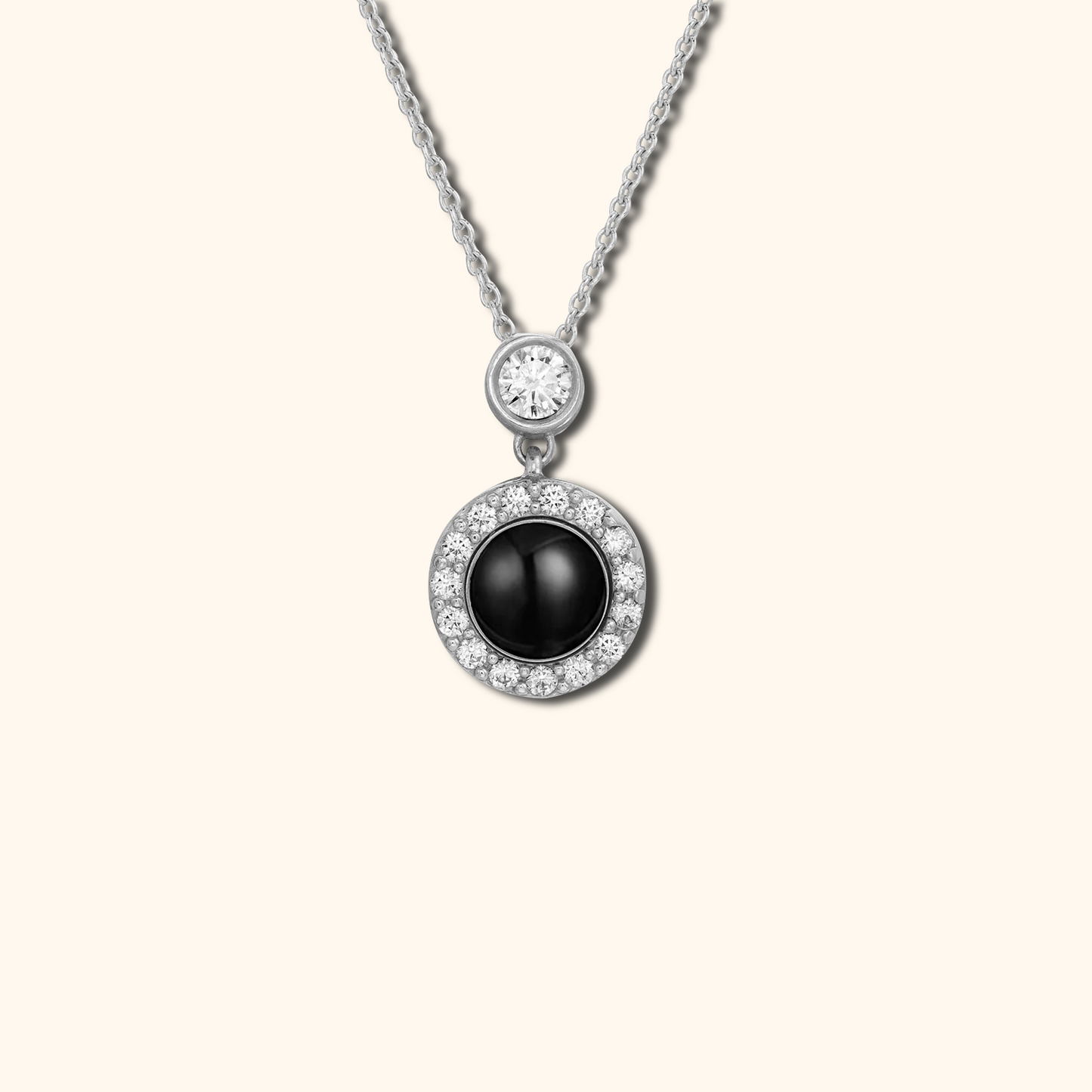 Round Ball Photo Projection Charm Necklace