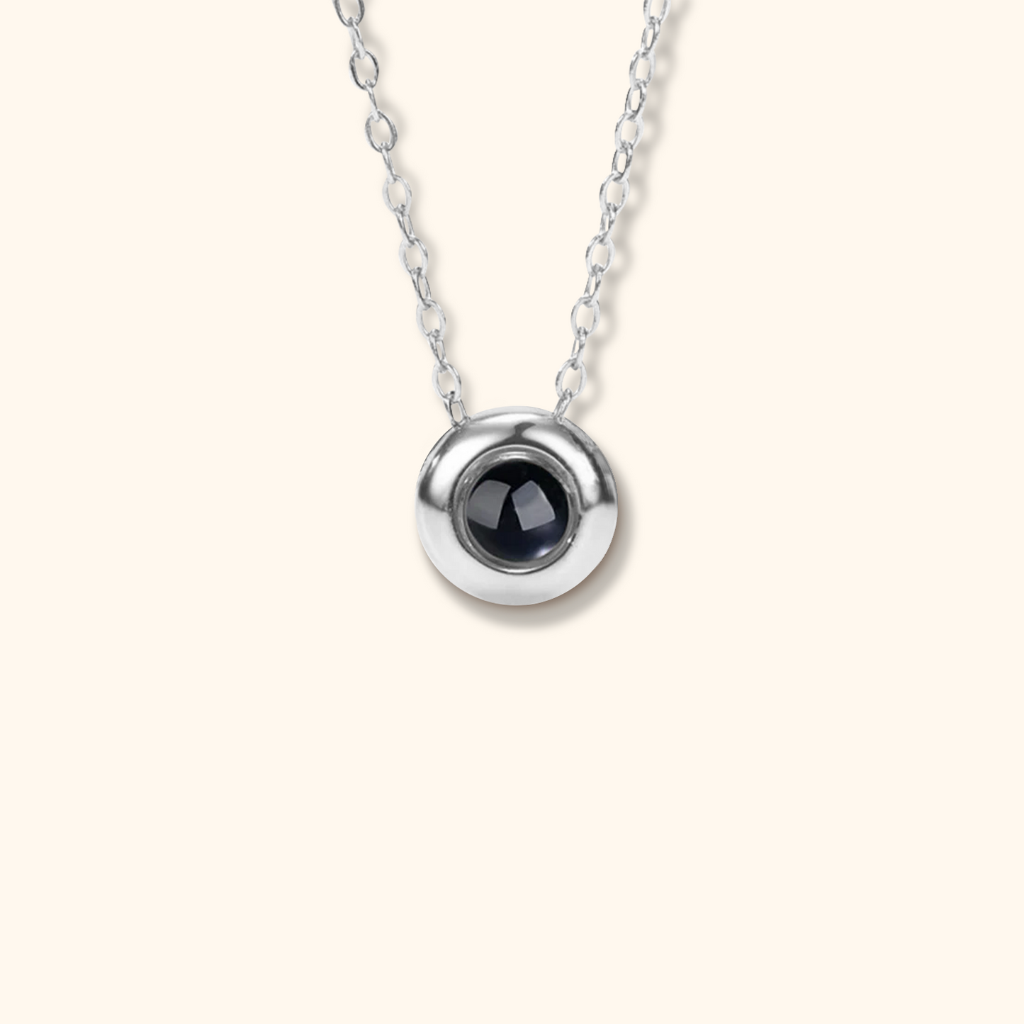 Spherical Photo Projection Necklace