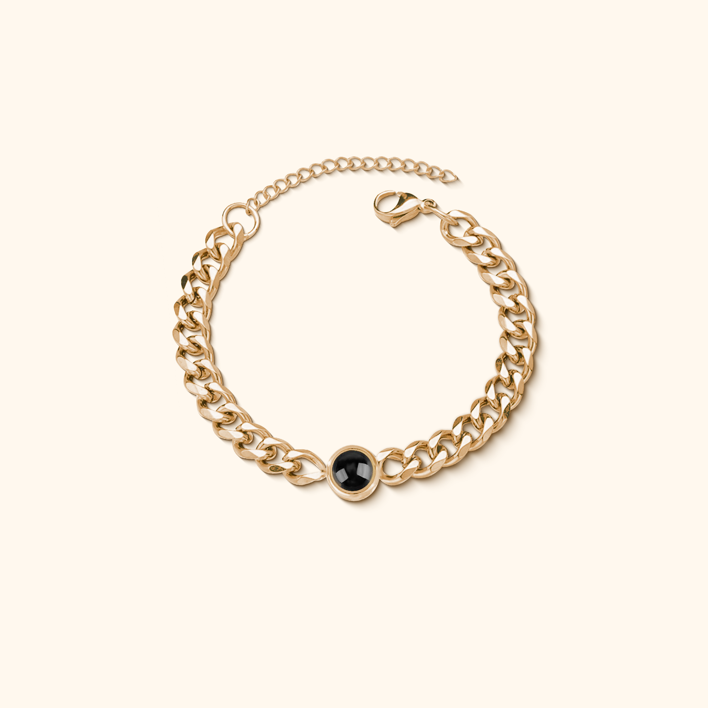 Personalised Cuban Projection Bracelet