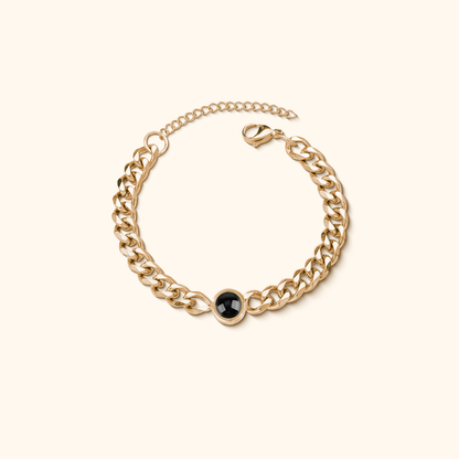 Personalised Cuban Projection Bracelet