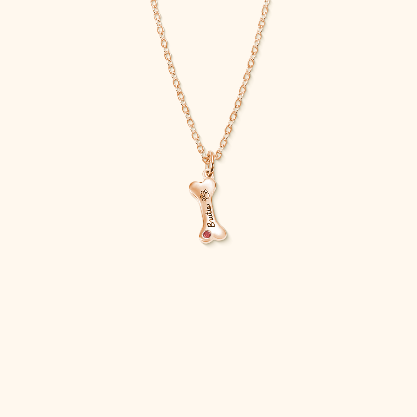 Customisable Dog Bone Necklace for Dog Lovers