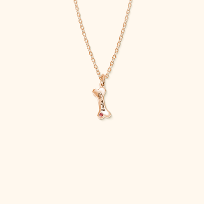 Customisable Dog Bone Necklace for Dog Lovers