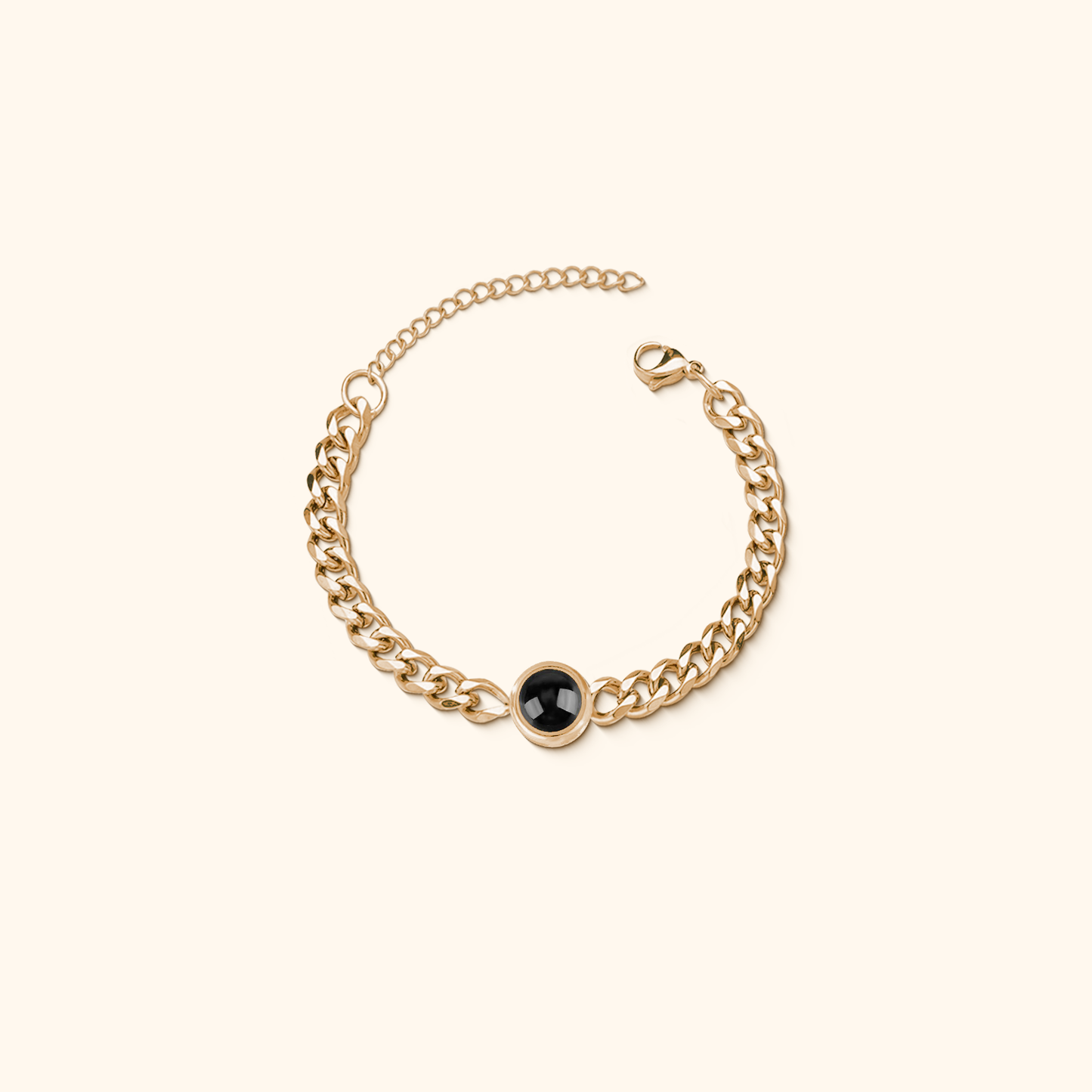 Personalised Cuban Projection Bracelet