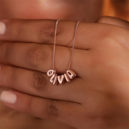 Personalised Bubble Letter Necklace