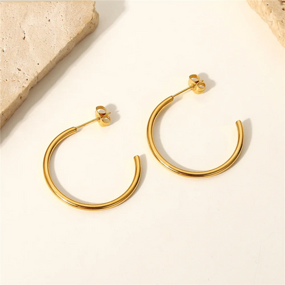 Elegant Large Open Hoop Earrings