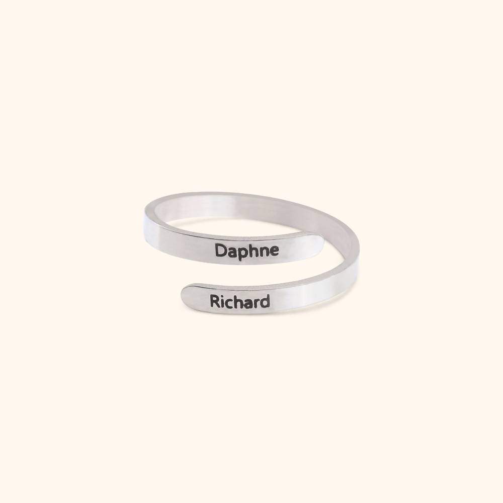 Custom Luxury Ring With 2 Names
