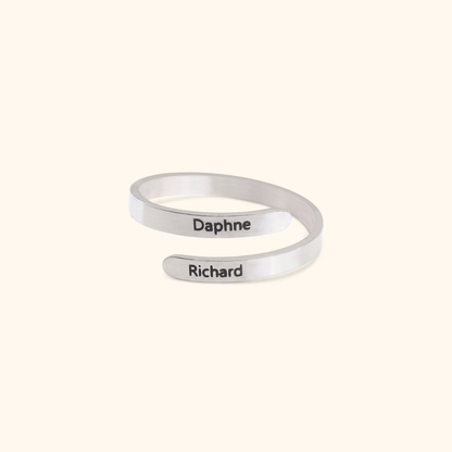 Custom Luxury Ring With 2 Names