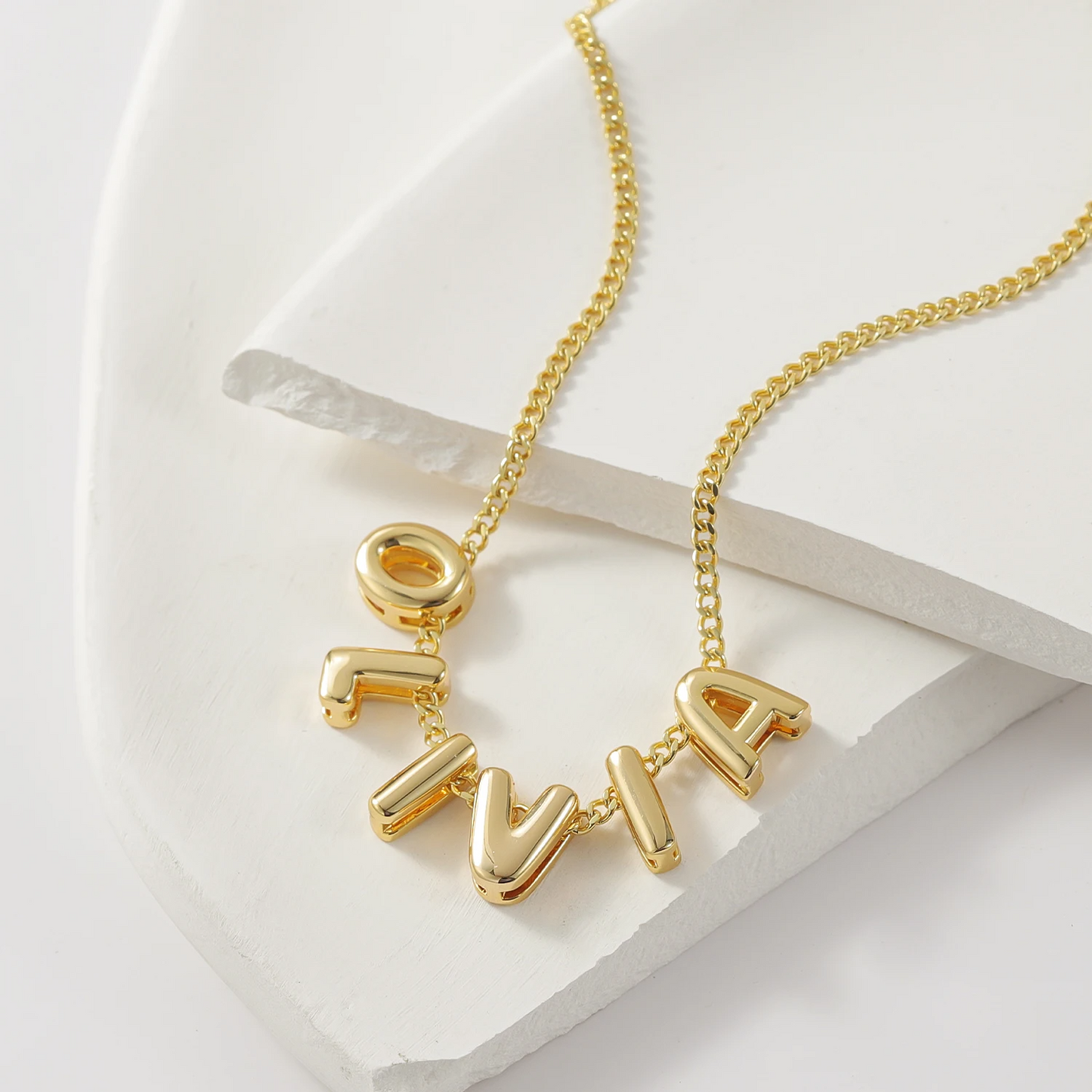 Personalised Bubble Letter Necklace