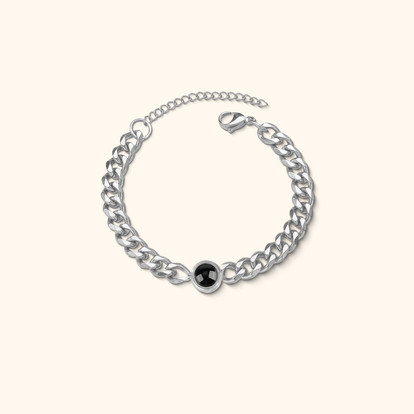 Personalised Cuban Projection Bracelet