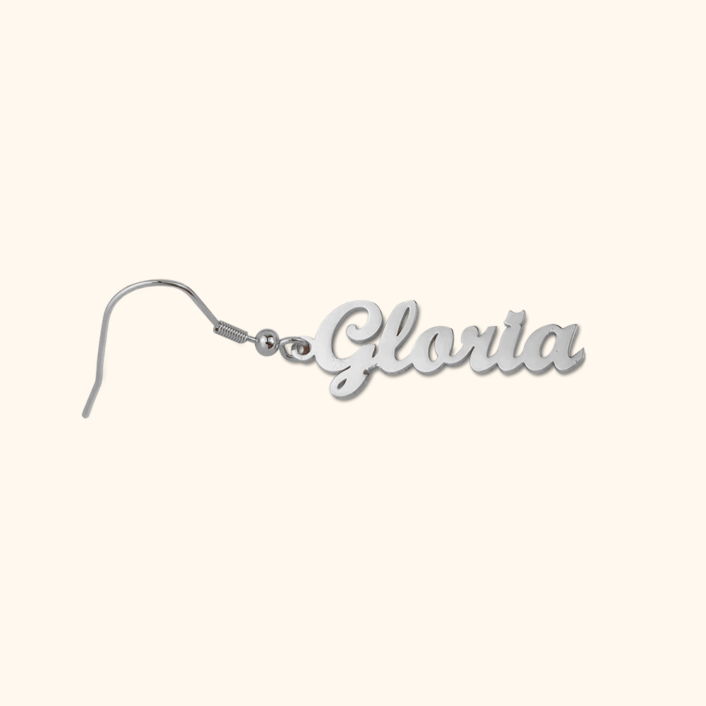 Luxurious Vertical Name Earrings