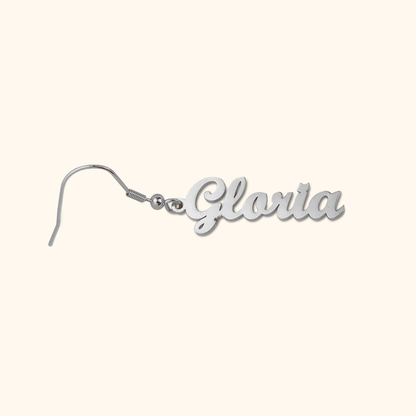 Luxurious Vertical Name Earrings