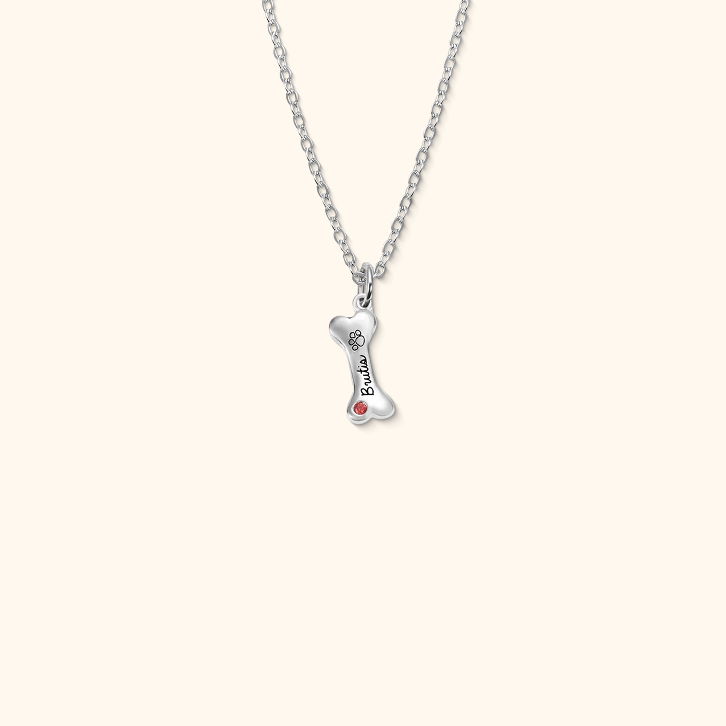 Customisable Dog Bone Necklace for Dog Lovers