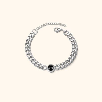 Personalised Cuban Projection Bracelet
