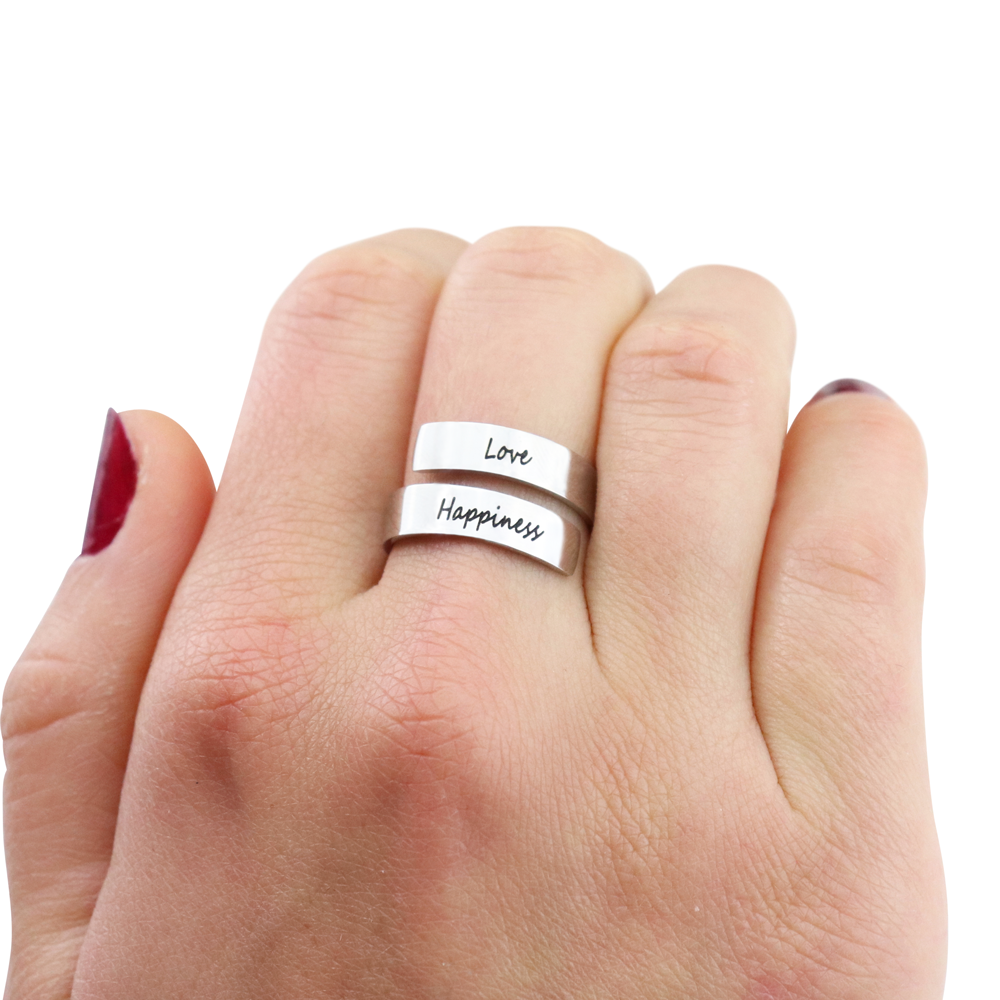 Elegant Ring with Two Names