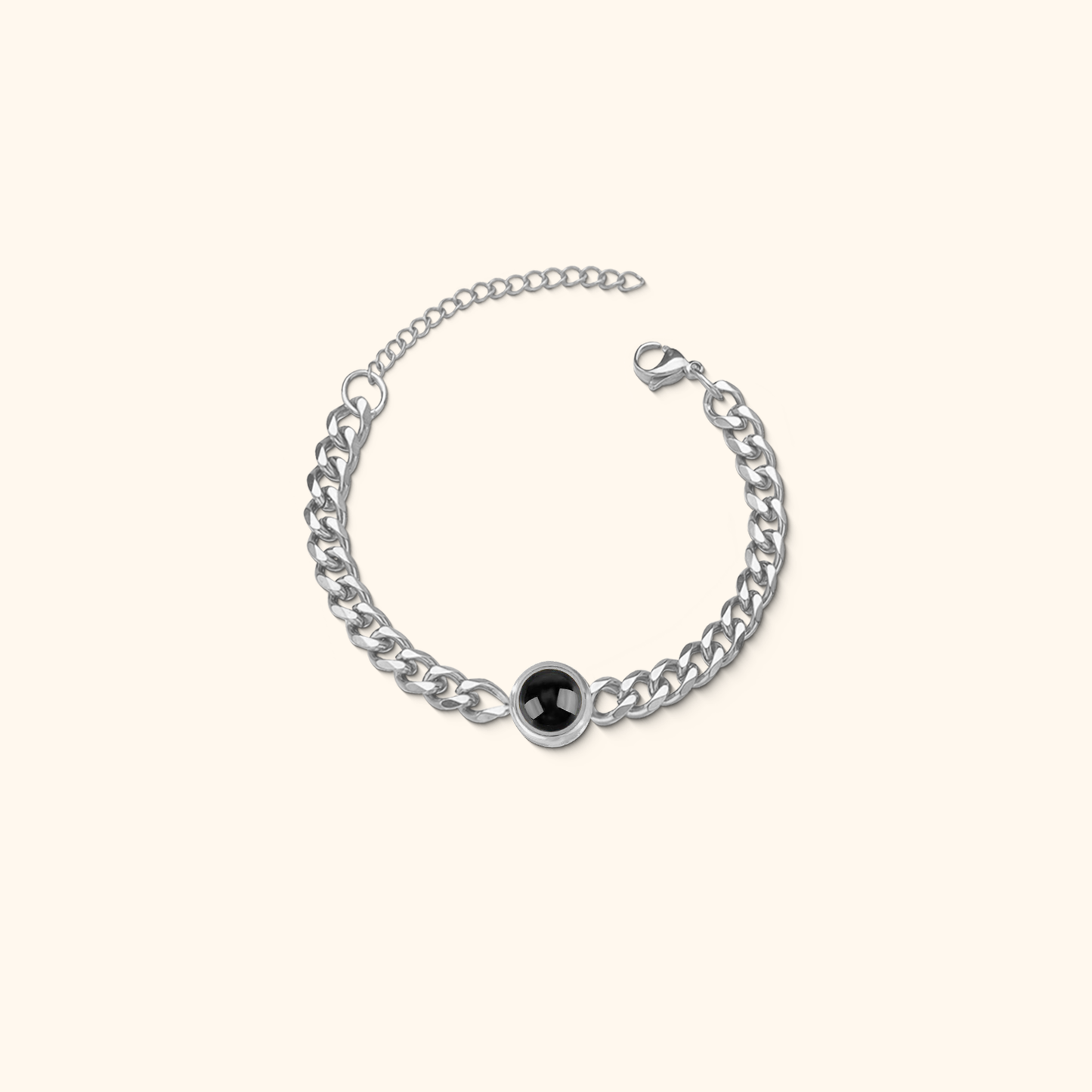 Personalised Cuban Projection Bracelet