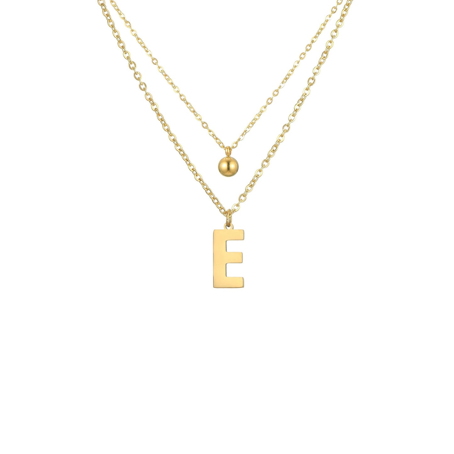 Letter Necklace with Charm