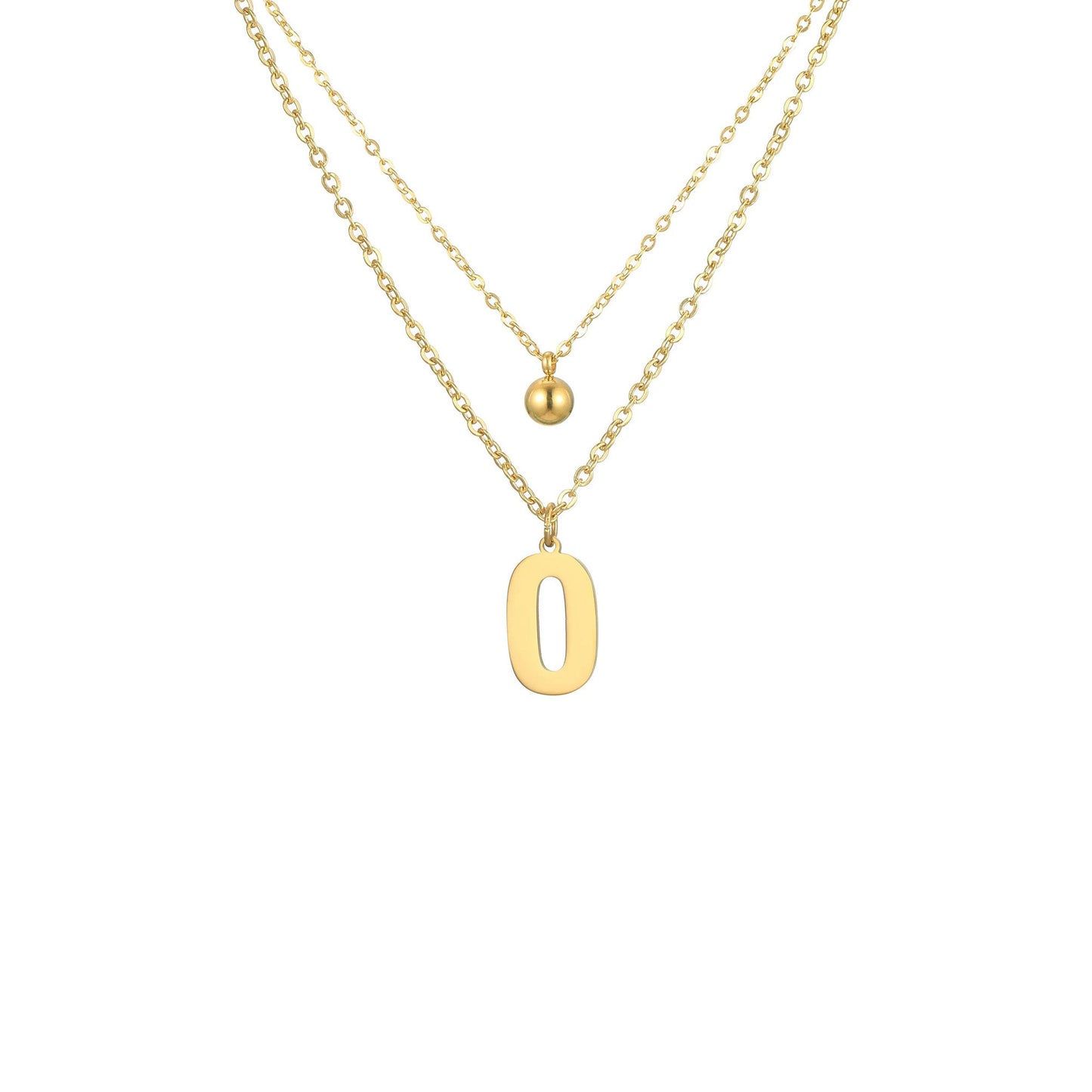 Letter Necklace with Charm