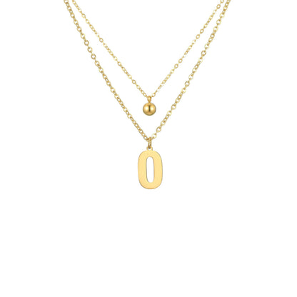 Letter Necklace with Charm