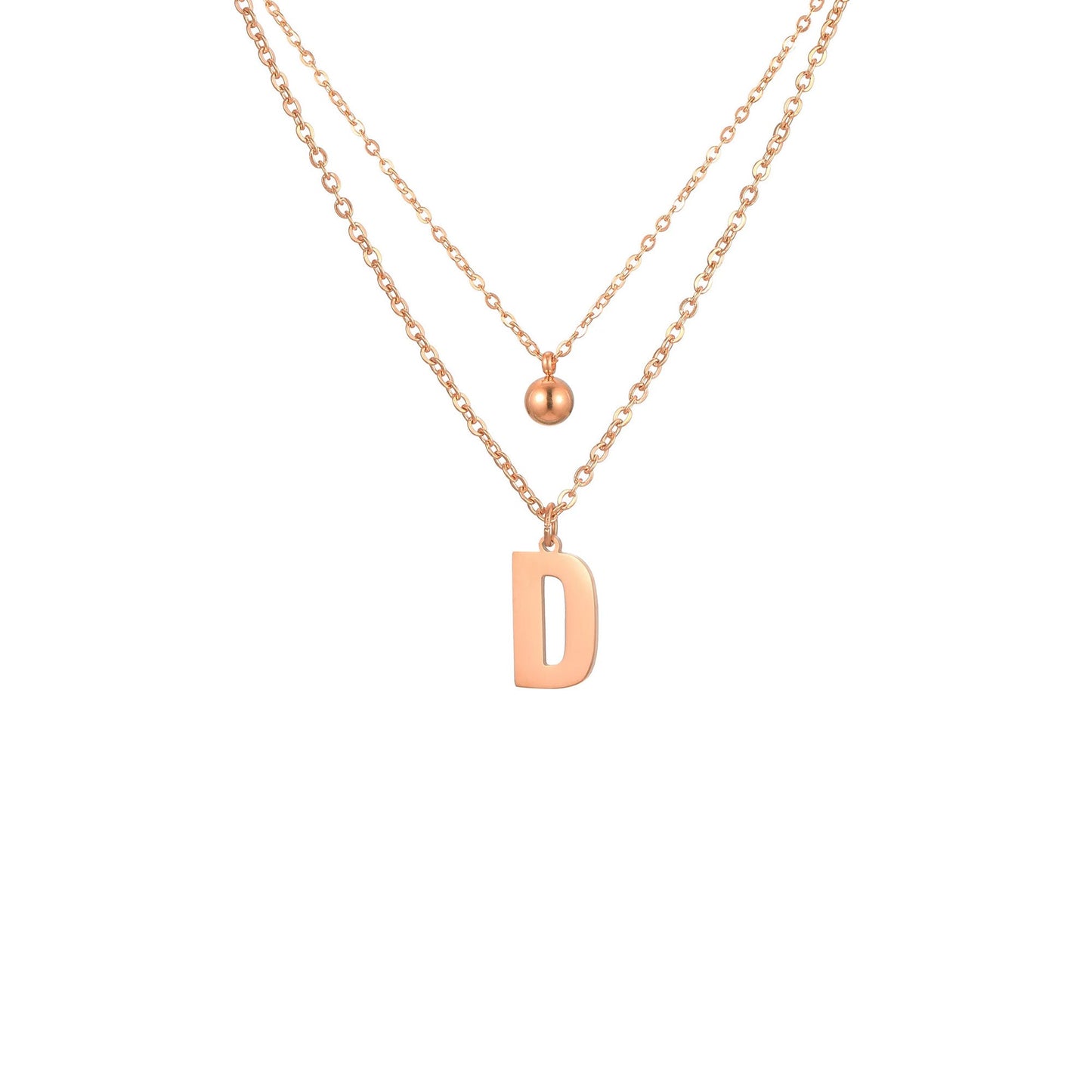 Letter Necklace with Charm