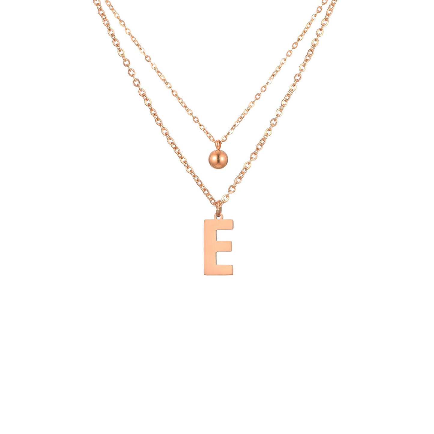 Letter Necklace with Charm