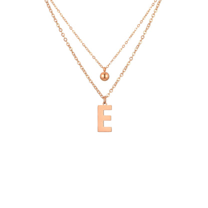 Letter Necklace with Charm