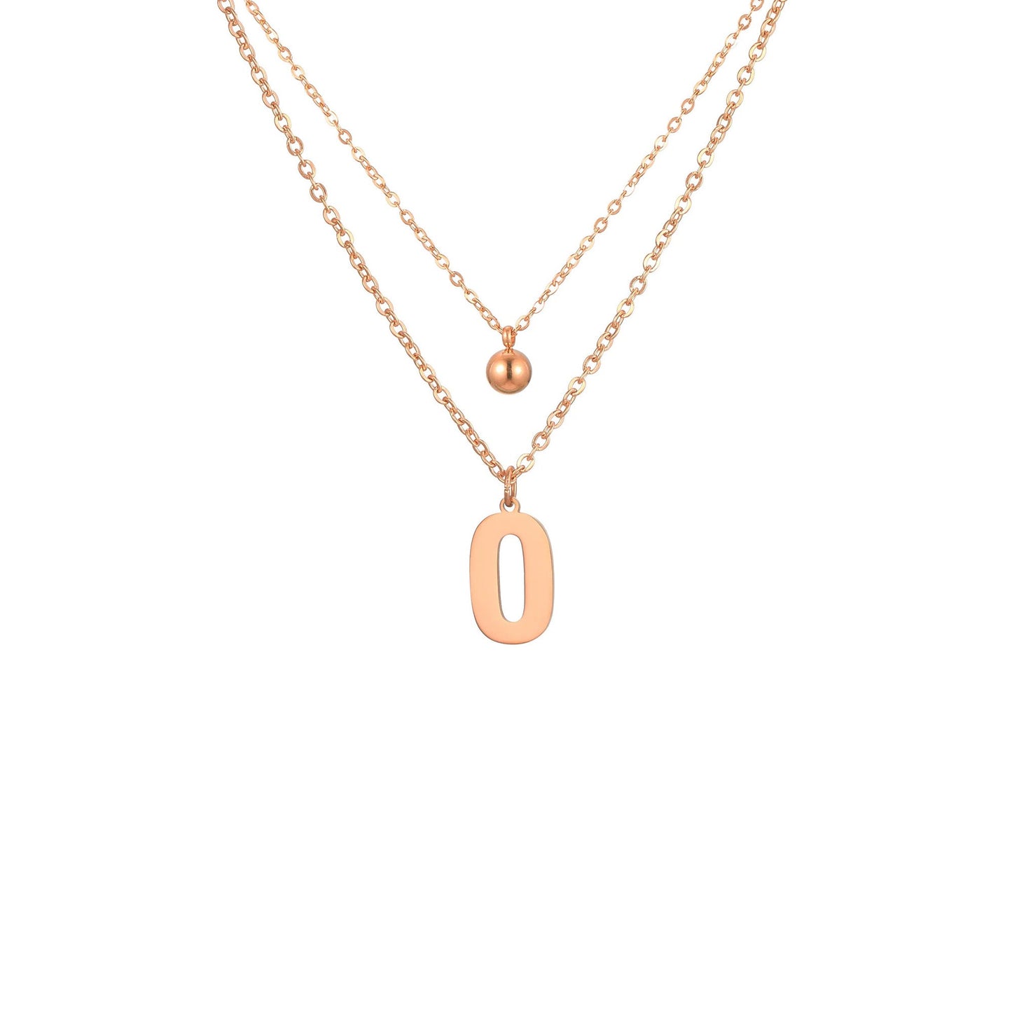 Letter Necklace with Charm