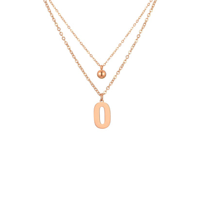 Letter Necklace with Charm