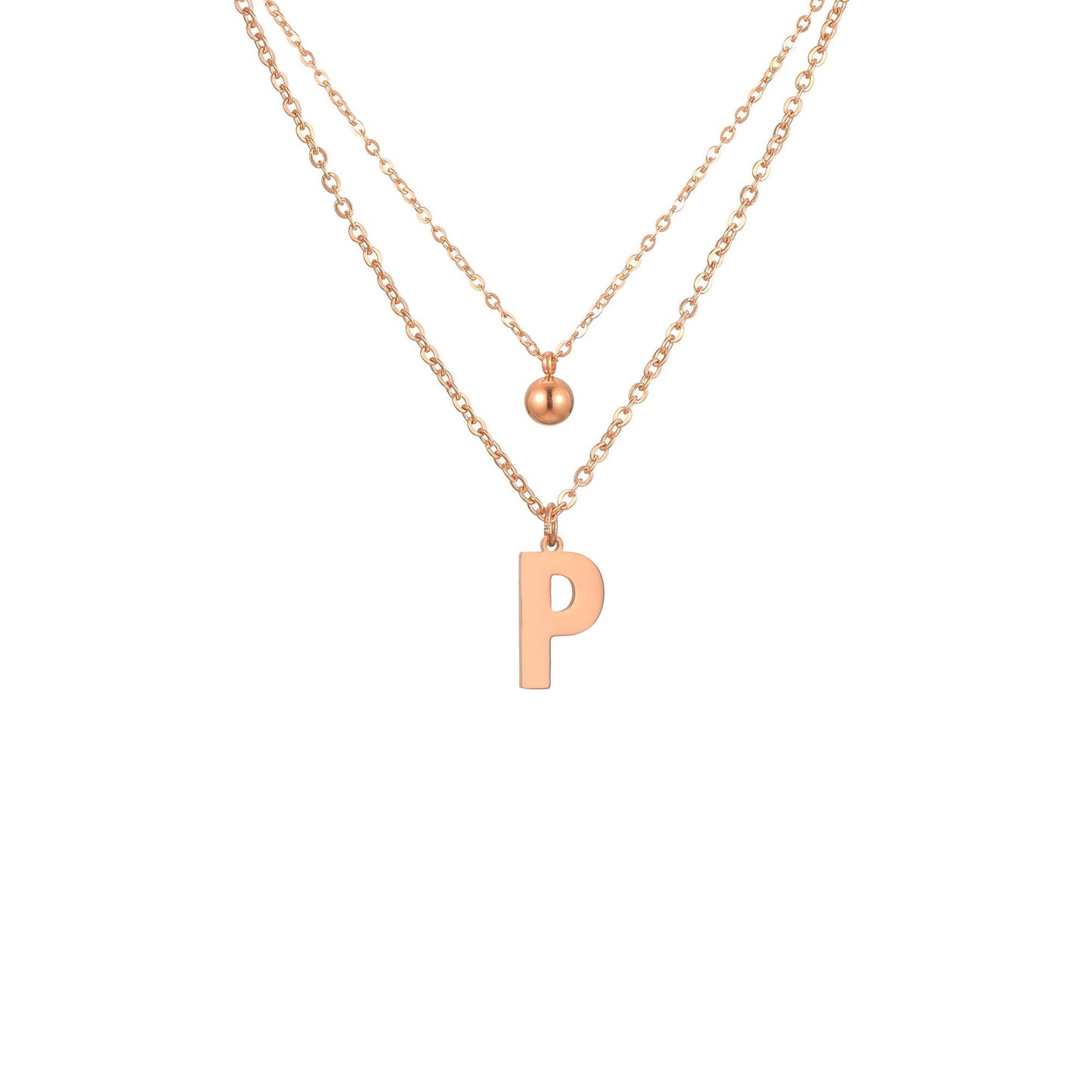 Letter Necklace with Charm