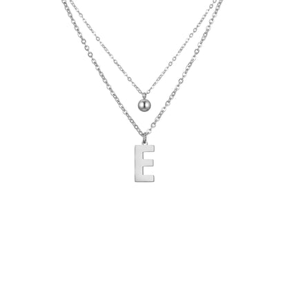 Letter Necklace with Charm