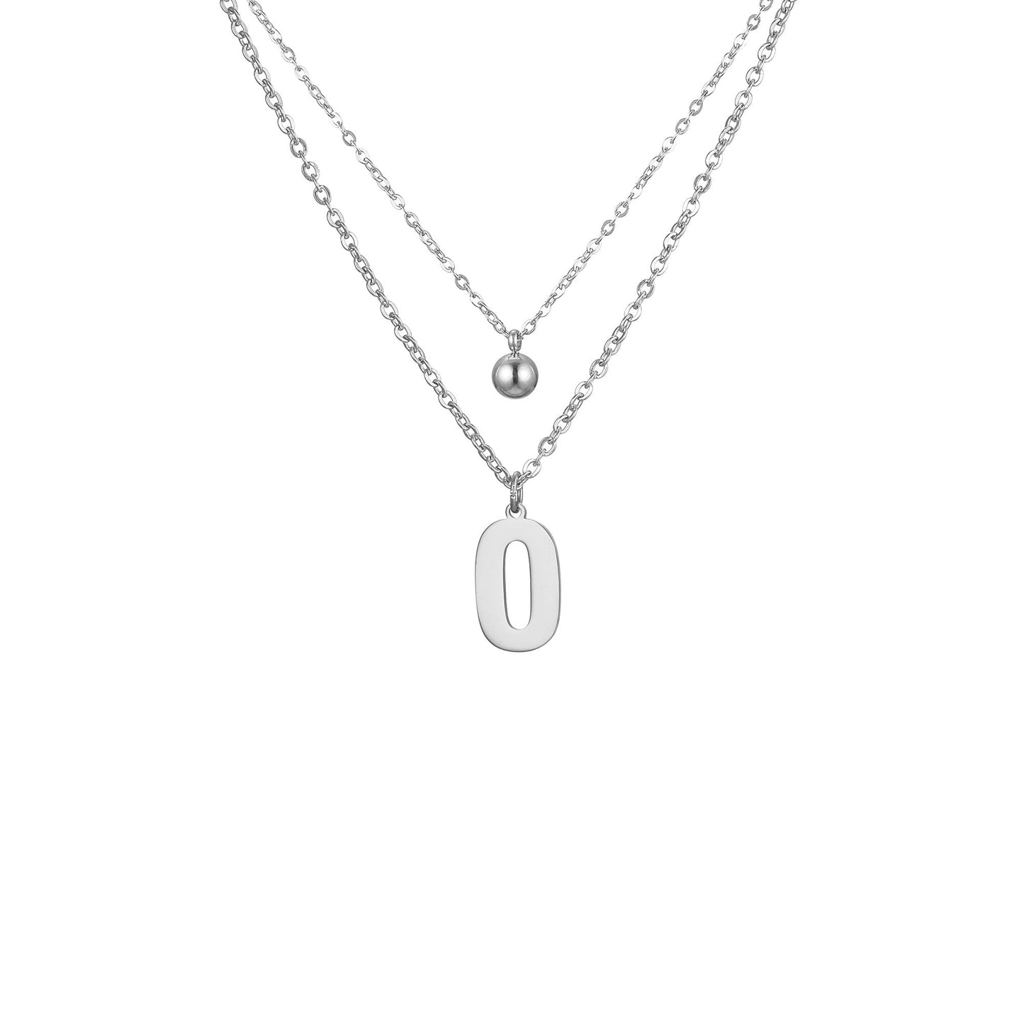 Letter Necklace with Charm
