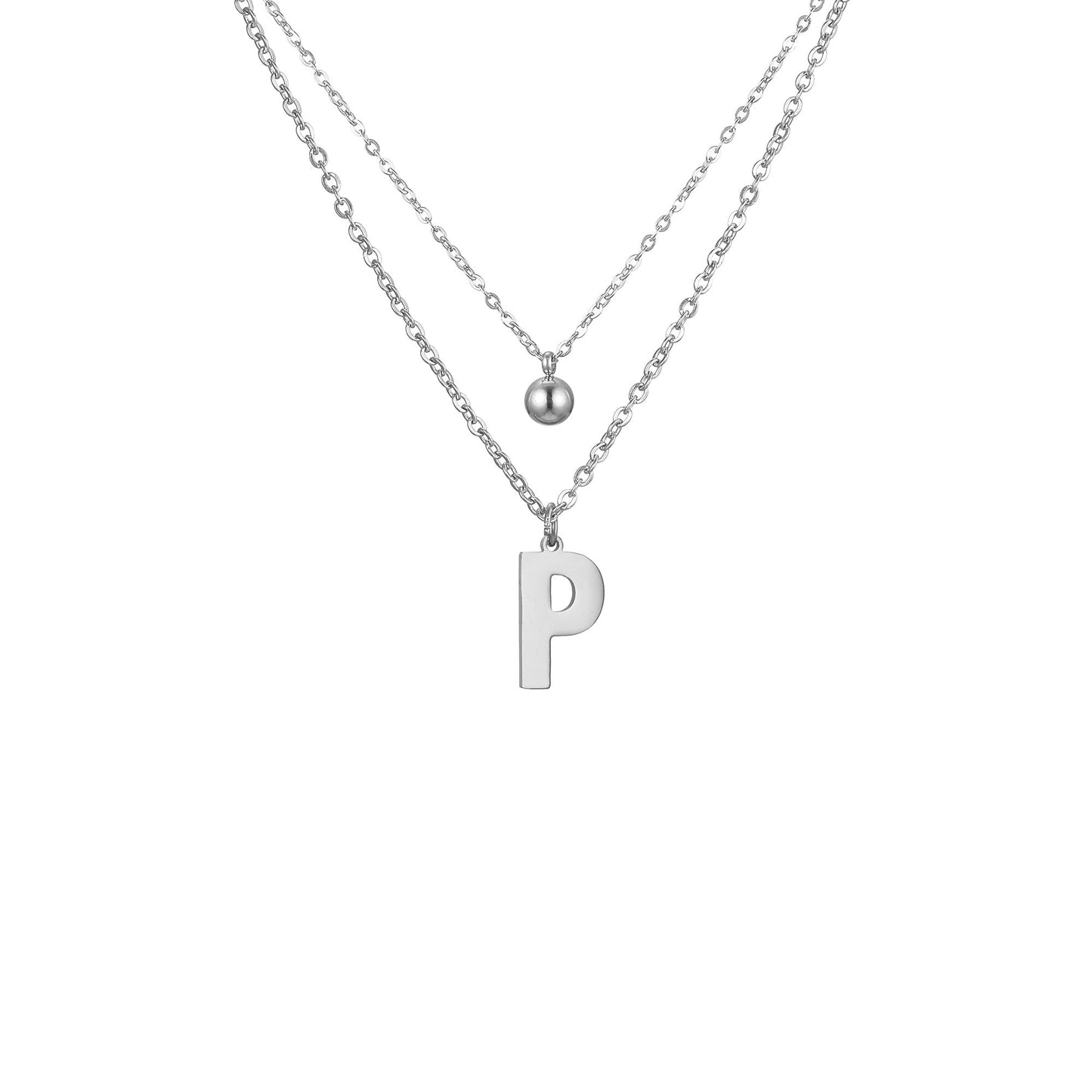 Letter Necklace with Charm