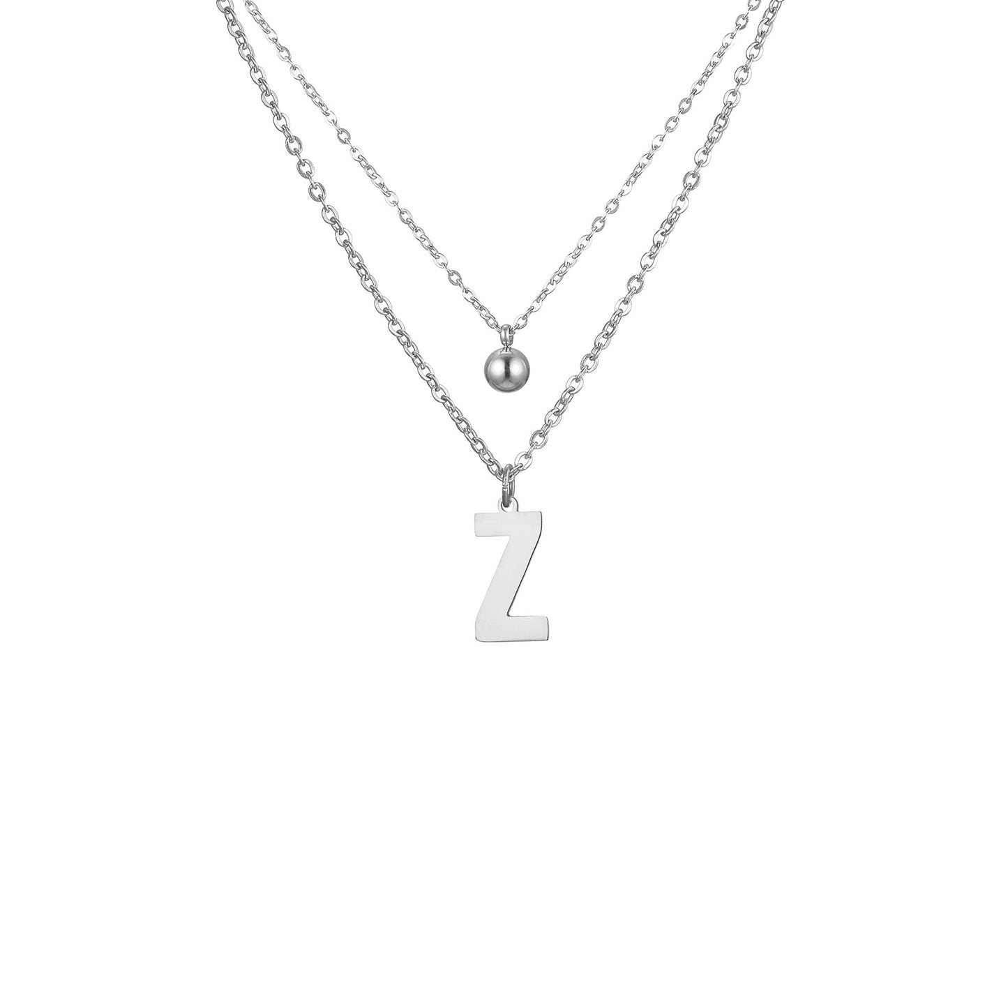 Letter Necklace with Charm