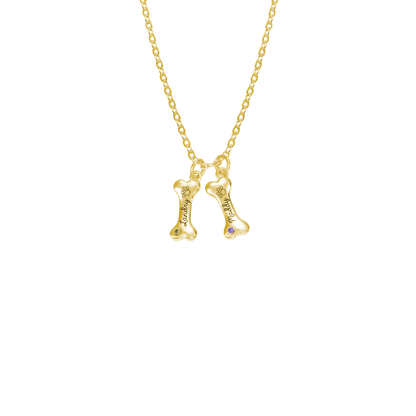 Customisable Dog Bone Necklace for Dog Lovers